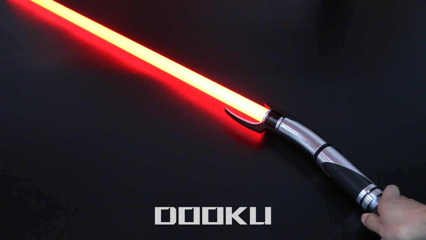 Dooku's Grace: The Jedi Master's Curved Hilt Lightsaber