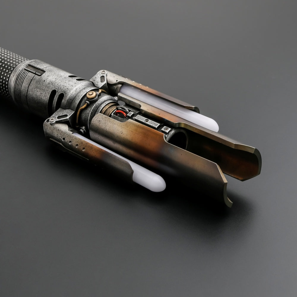 Cal's Unbreakable Will: Journey's End Crossguard Lightsaber