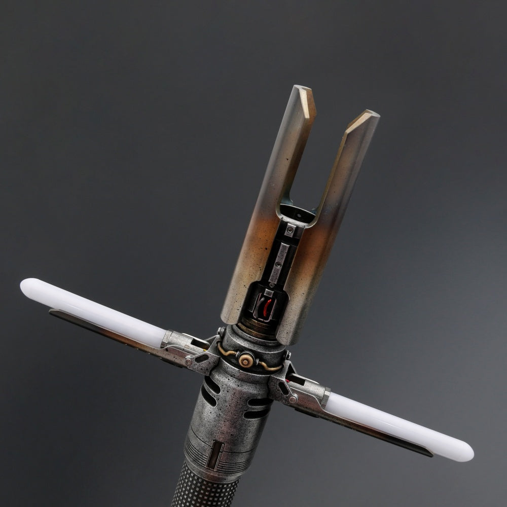 Cal's Unbreakable Will: Journey's End Crossguard Lightsaber