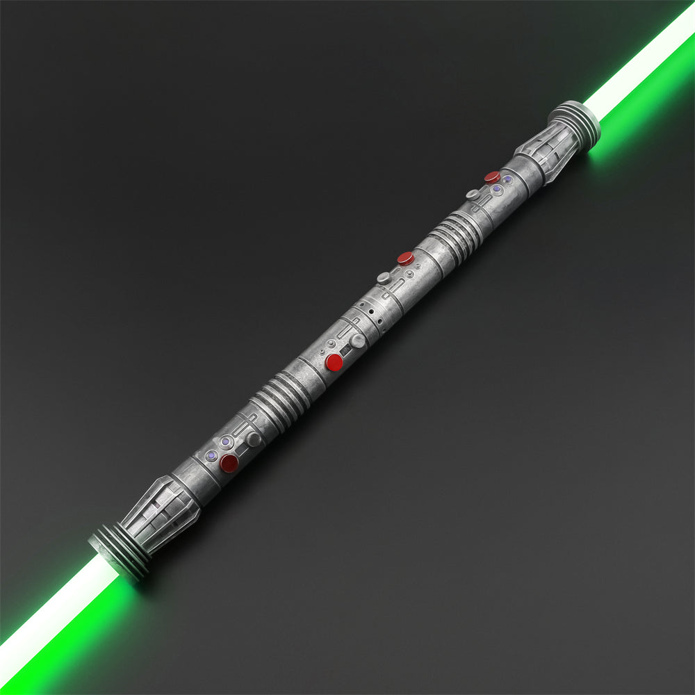 Darth Maul's Rage: The Sith's Weathered Lightsaber Staff
