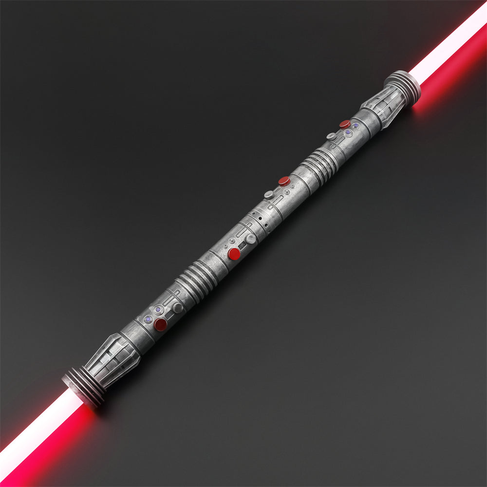 Darth Maul's Rage: The Sith's Weathered Lightsaber Staff