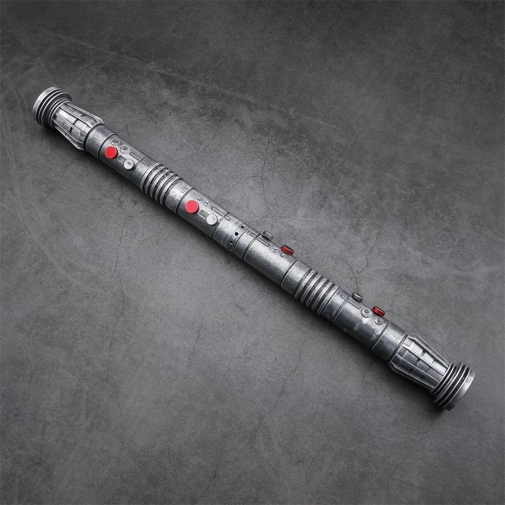 Darth Maul's Rage: The Sith's Weathered Lightsaber Staff