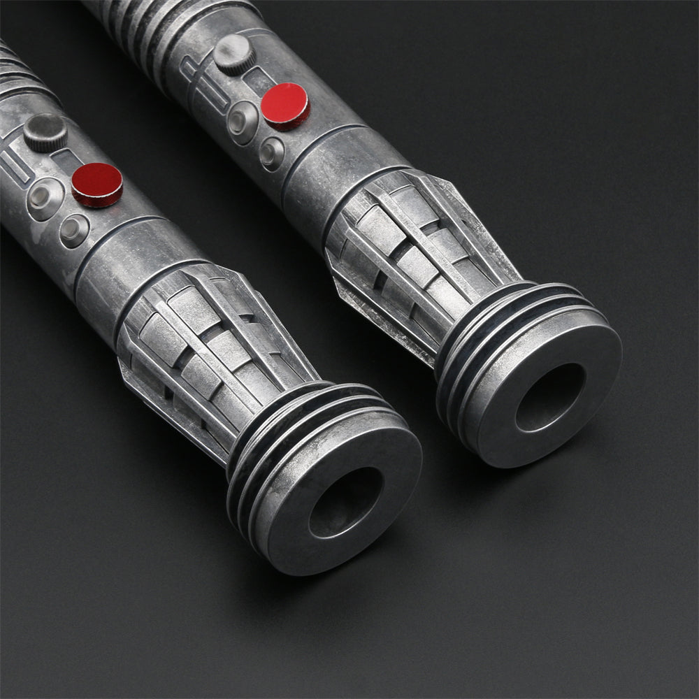 Darth Maul's Rage: The Sith's Weathered Lightsaber Staff