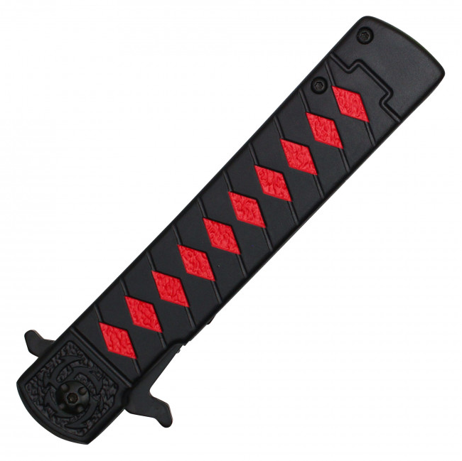 ⚔️ Black Dragon Katana-Style Pocket Knife | 9" Assisted Opening EDC