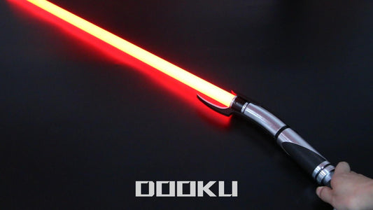 Dooku's Grace: The Jedi Master's Curved Hilt Lightsaber