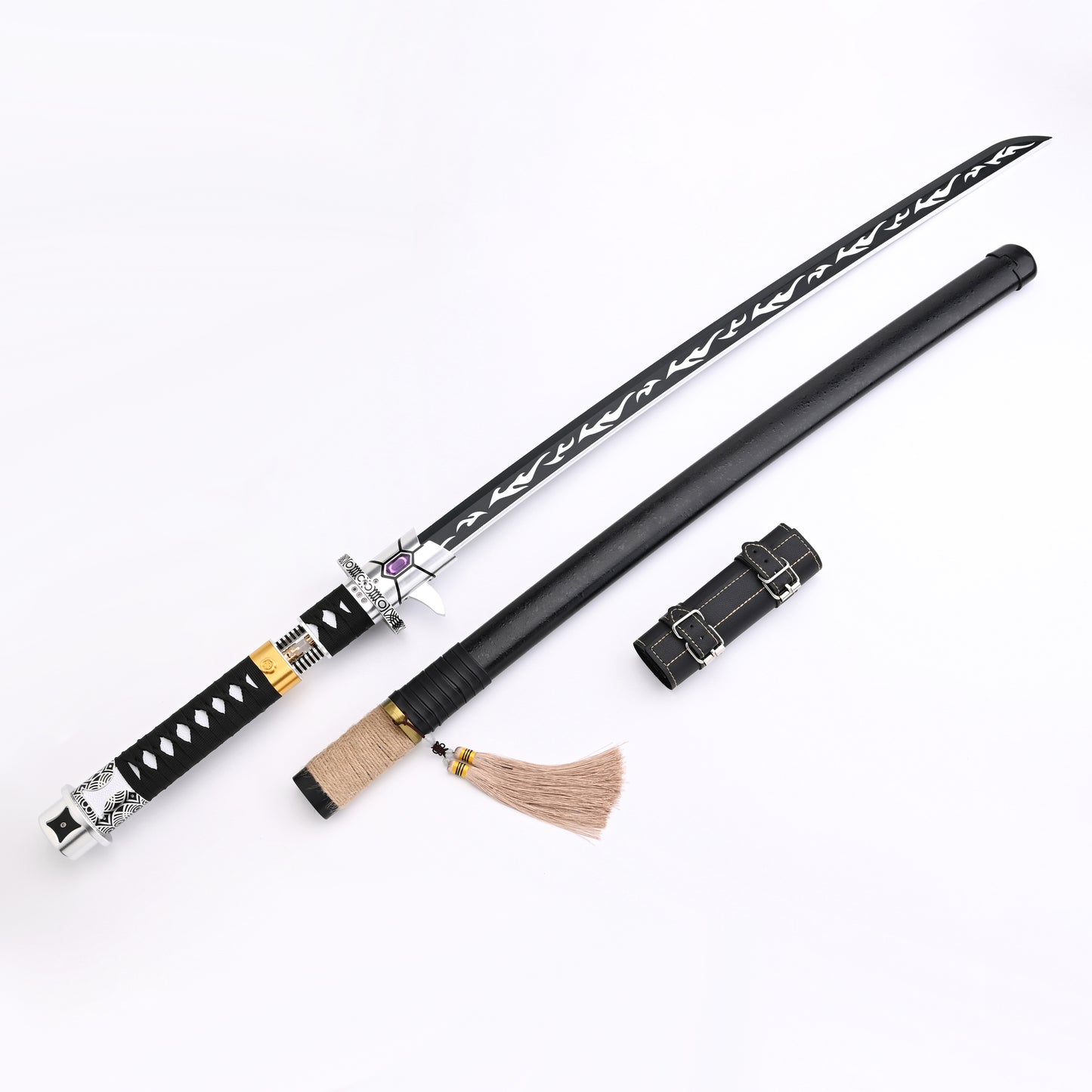 The Dark Katana: Vibro-Blade Lightsaber with Scabbard