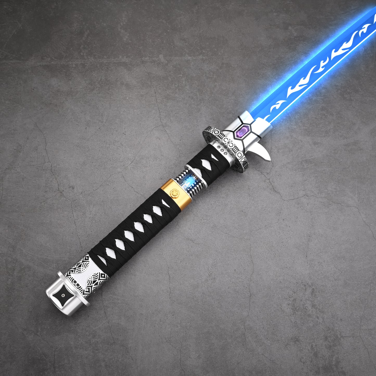 The Dark Katana: Vibro-Blade Lightsaber with Scabbard