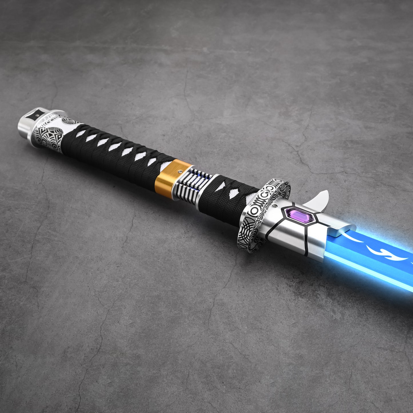 The Dark Katana: Vibro-Blade Lightsaber with Scabbard