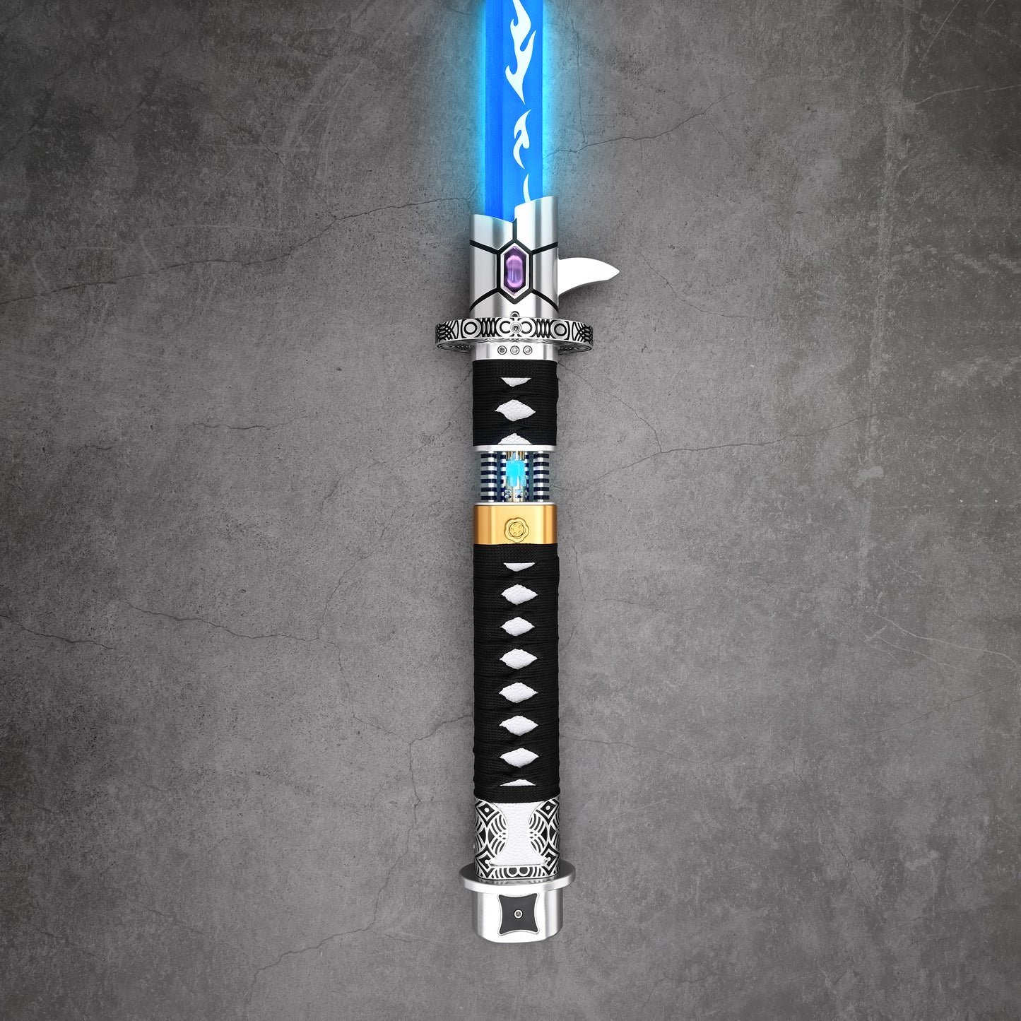 The Dark Katana: Vibro-Blade Lightsaber with Scabbard