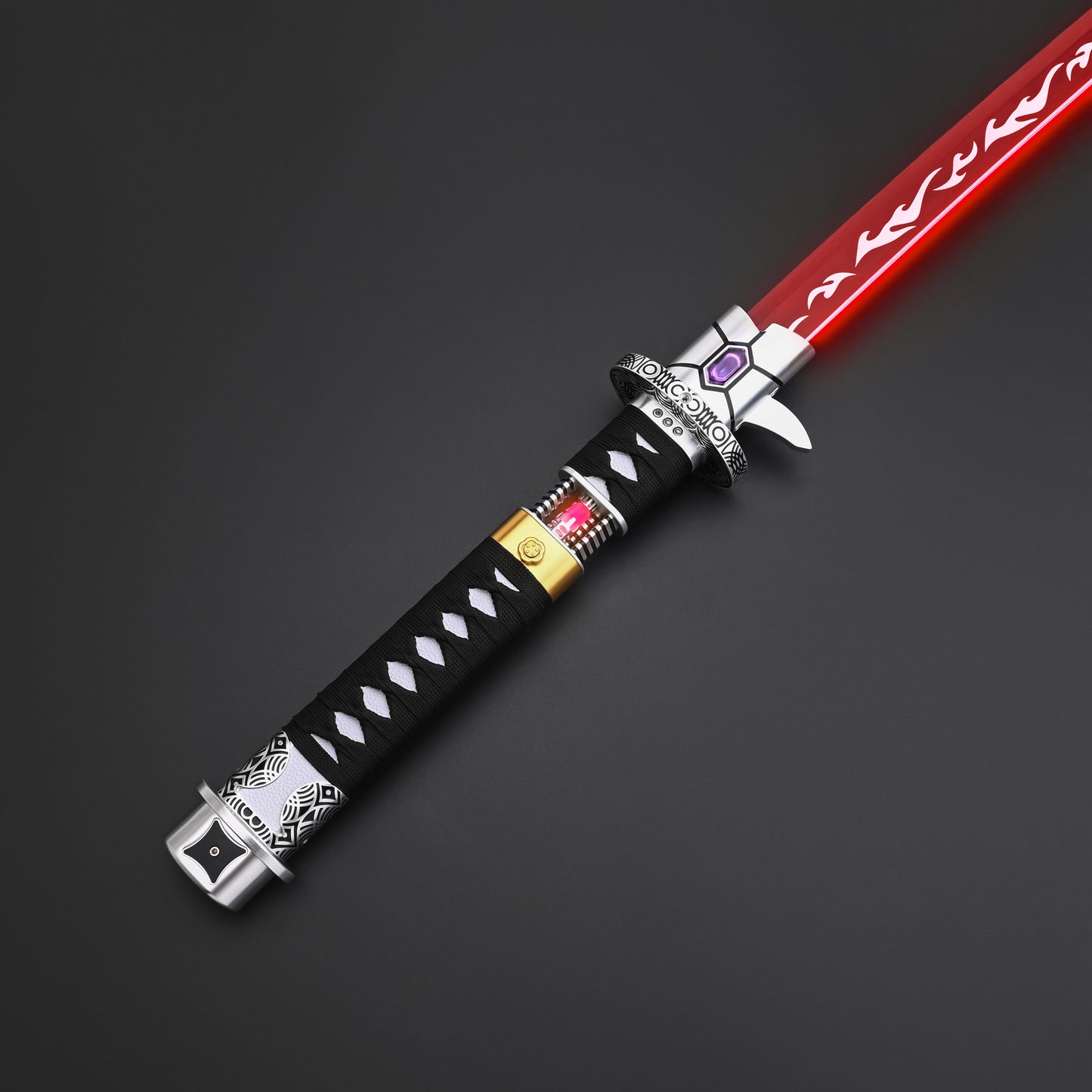 The Dark Katana: Vibro-Blade Lightsaber with Scabbard