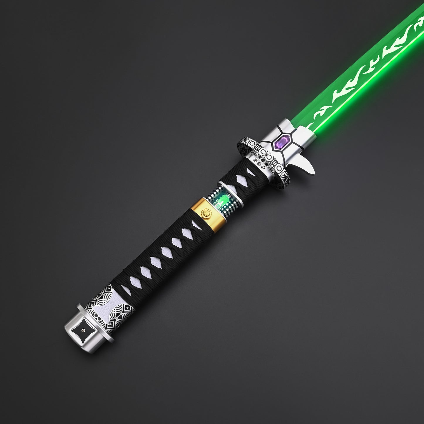 The Dark Katana: Vibro-Blade Lightsaber with Scabbard