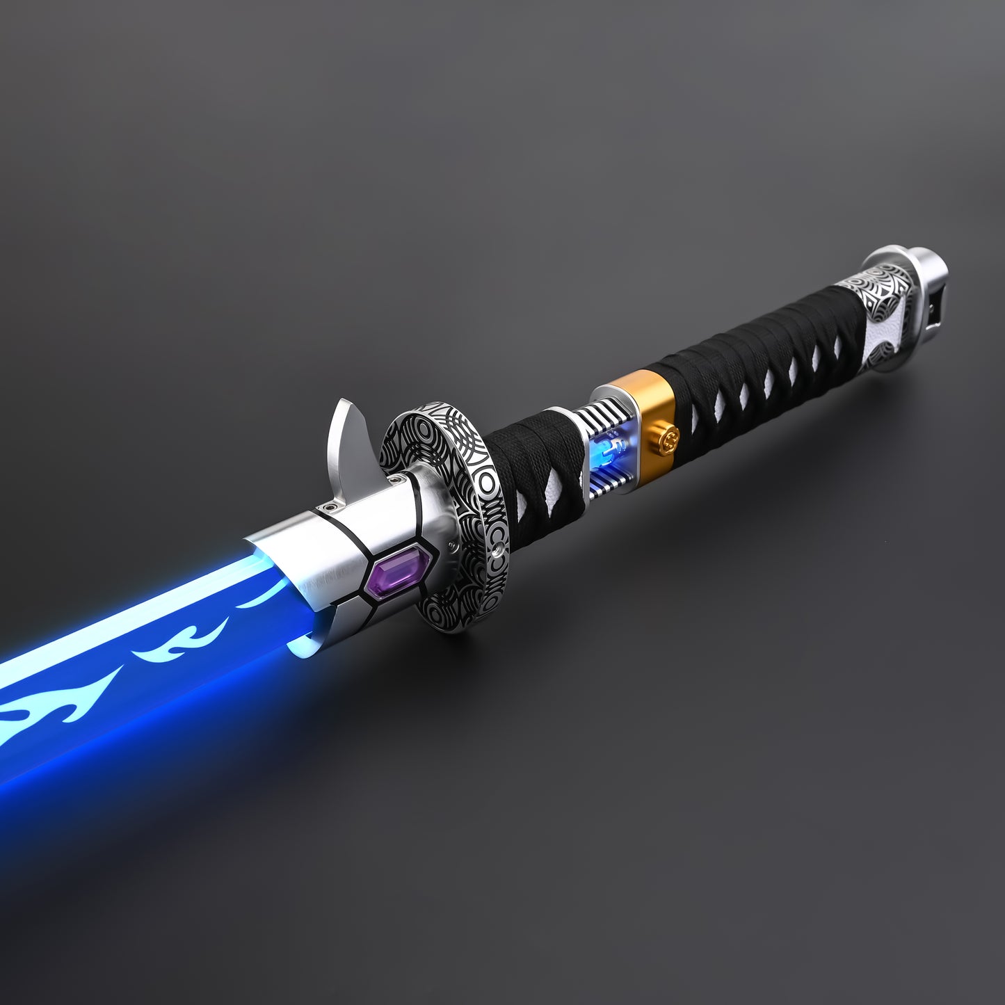 The Dark Katana: Vibro-Blade Lightsaber with Scabbard
