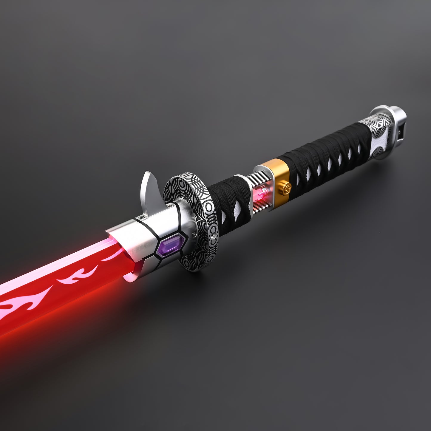 The Dark Katana: Vibro-Blade Lightsaber with Scabbard