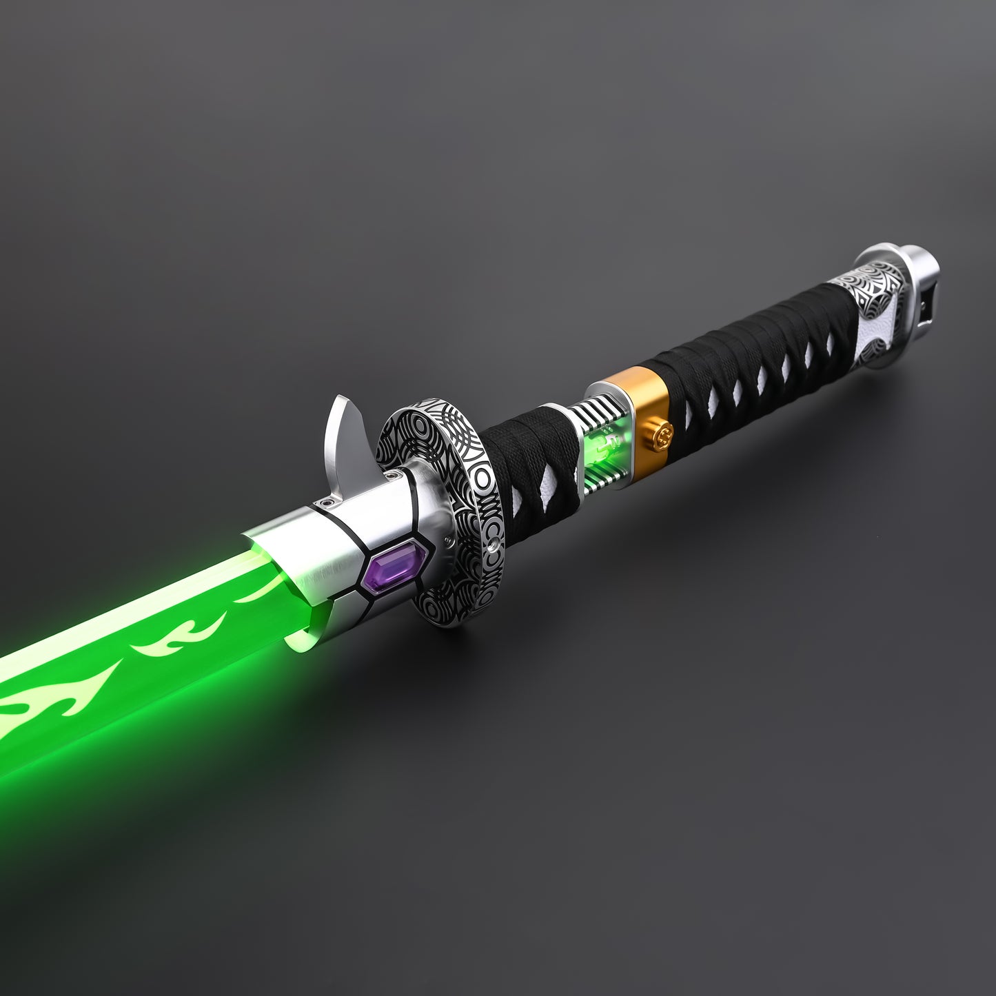 The Dark Katana: Vibro-Blade Lightsaber with Scabbard