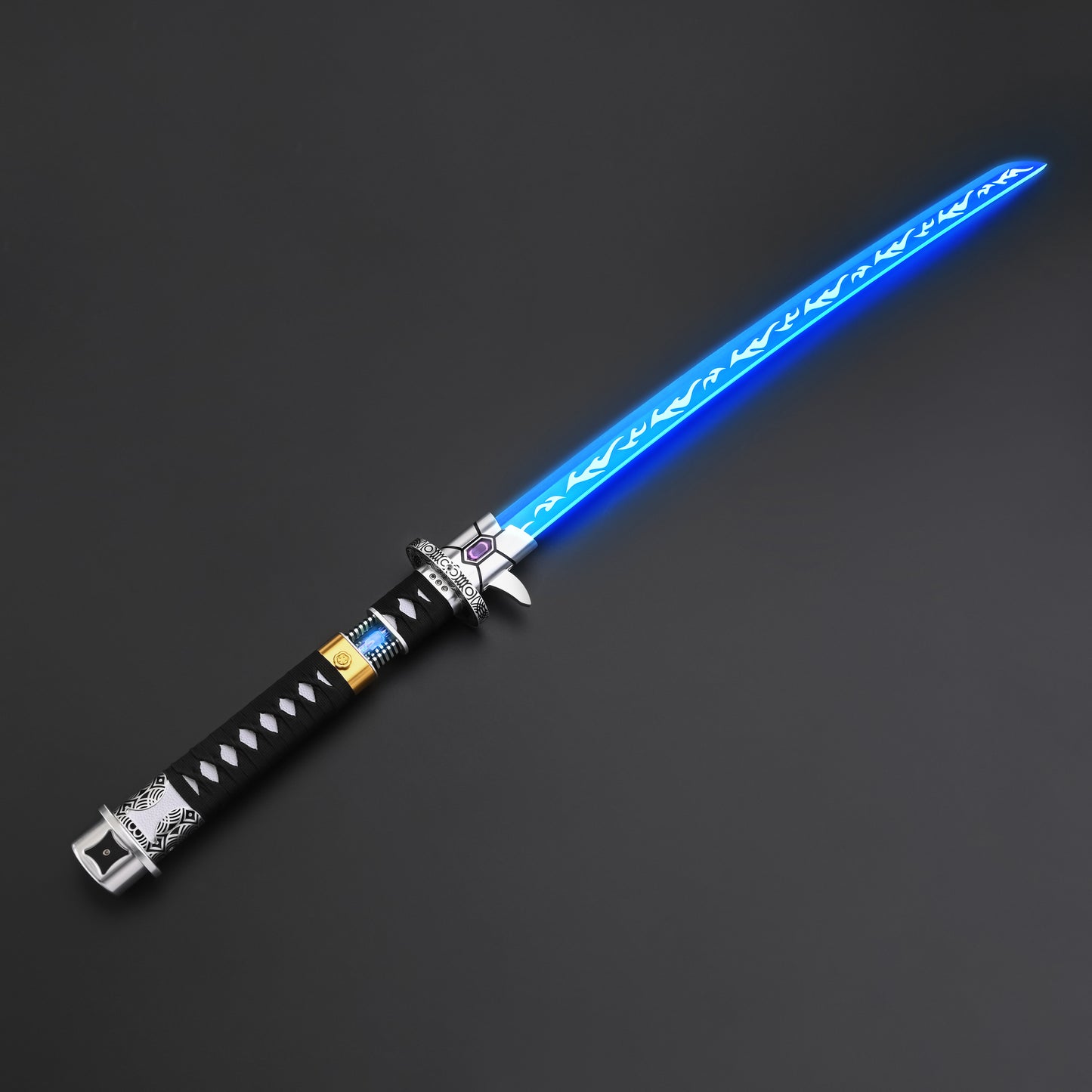 The Dark Katana: Vibro-Blade Lightsaber with Scabbard