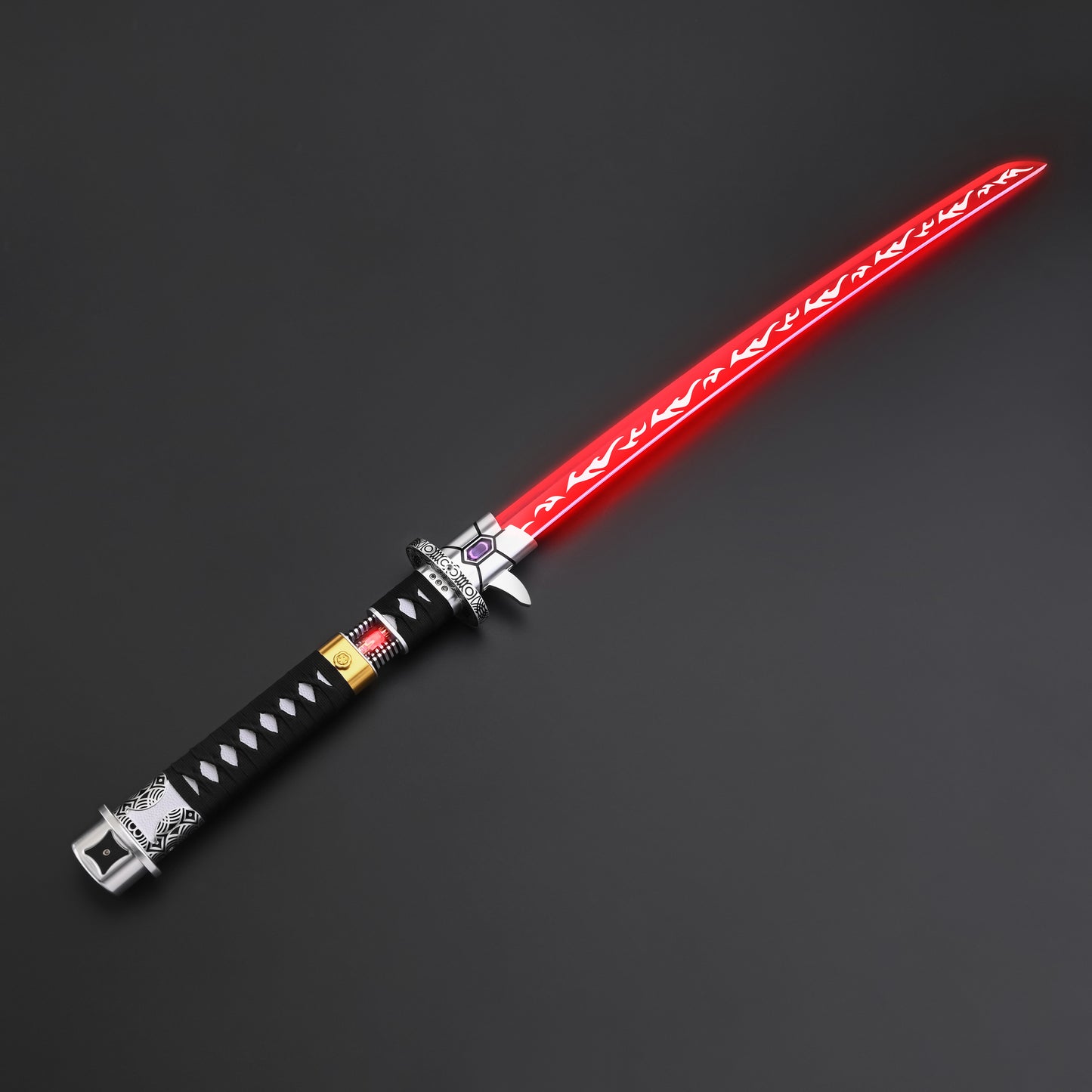 The Dark Katana: Vibro-Blade Lightsaber with Scabbard