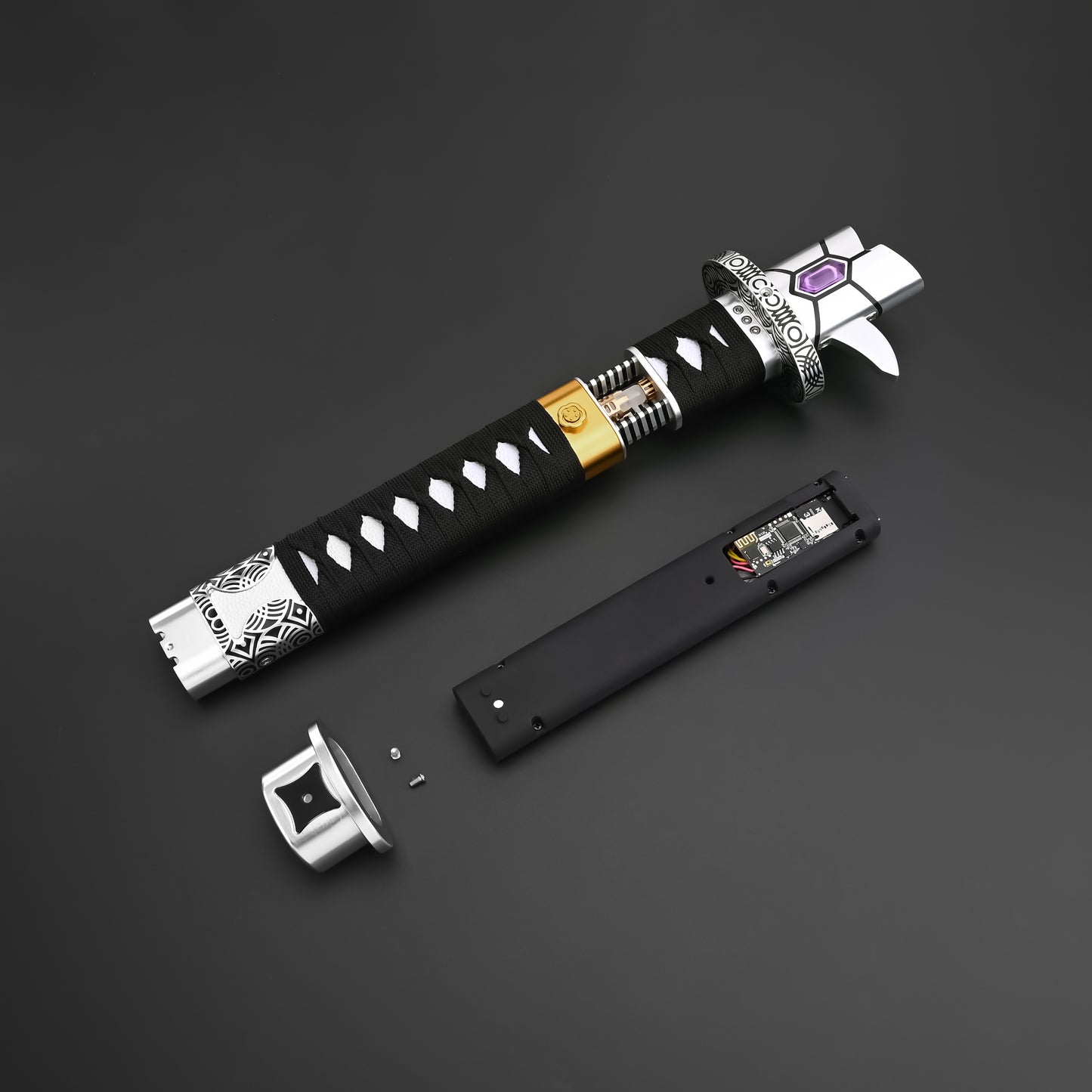 The Dark Katana: Vibro-Blade Lightsaber with Scabbard