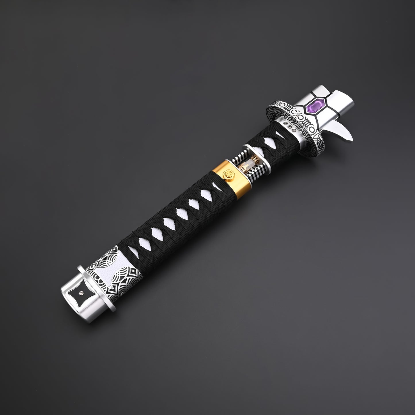 The Dark Katana: Vibro-Blade Lightsaber with Scabbard