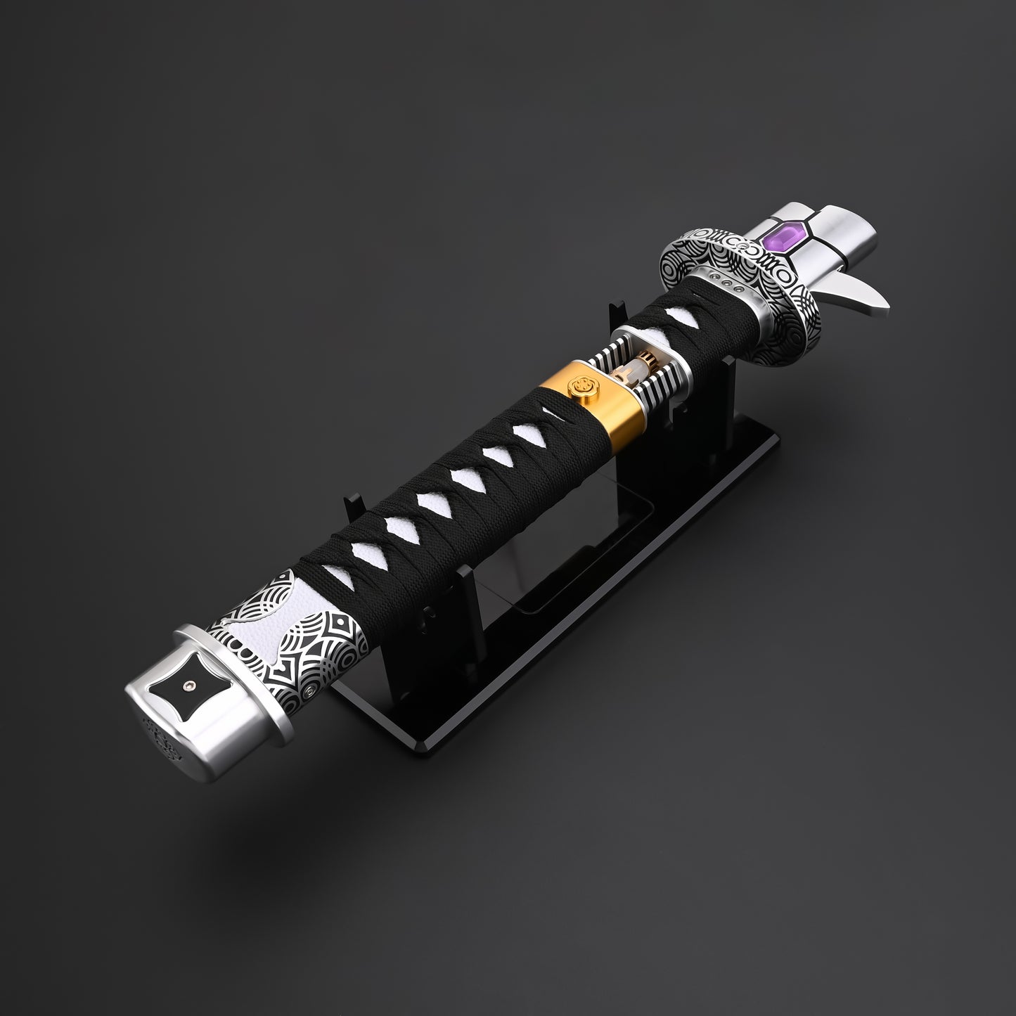 The Dark Katana: Vibro-Blade Lightsaber with Scabbard