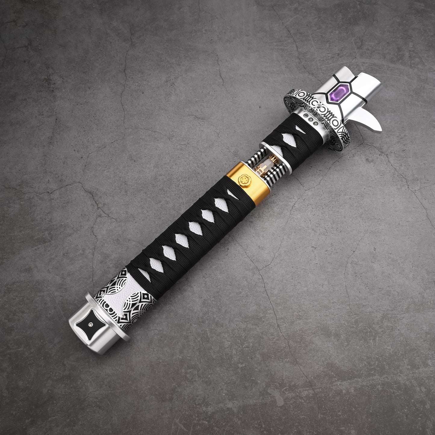 The Dark Katana: Vibro-Blade Lightsaber with Scabbard