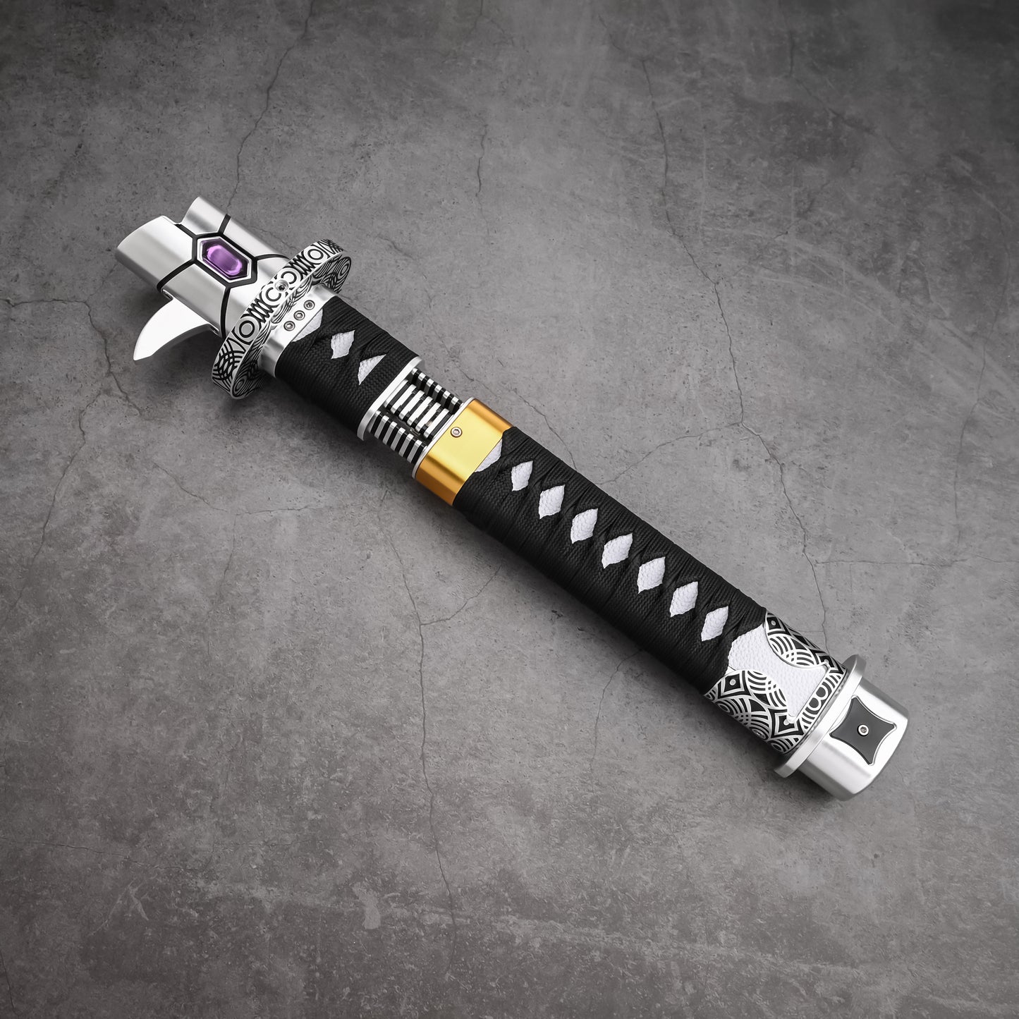 The Dark Katana: Vibro-Blade Lightsaber with Scabbard