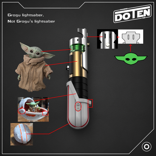 The Foundling's Bond: Grogu Inspired Lightsaber