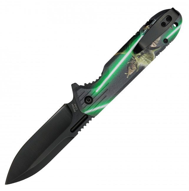 🟢 Jedi Master's Edge: 8" Assisted Open Pocket Knife