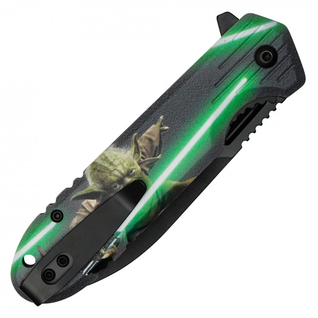 🟢 Jedi Master's Edge: 8" Assisted Open Pocket Knife