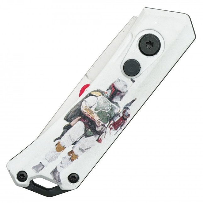 🚀 Bounty Hunter's Blade: 5.25" Push Button Fandom Knife (Cali Legal!)