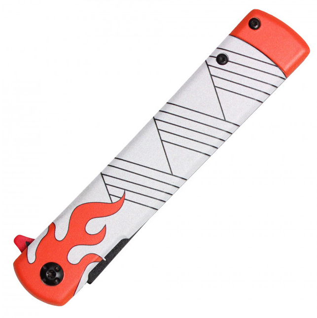 🔥 Flame Hashira's Edge: 8" Assisted Open Anime Pocket Knife