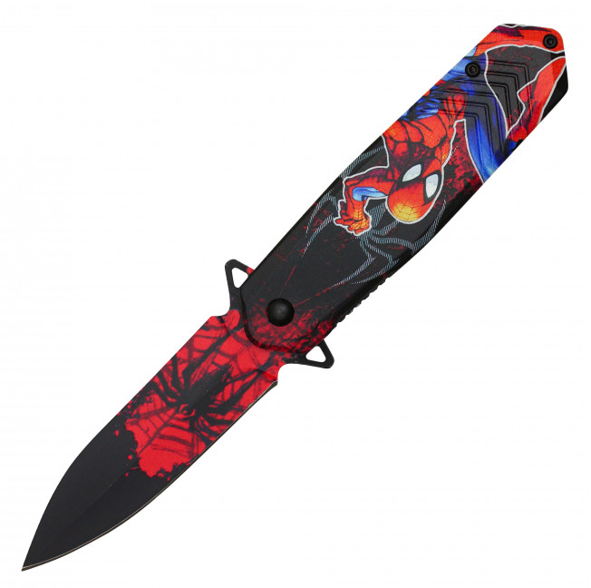 🕸️ Web-Slinger's Edge: 8" Assisted Opening Hero Pocket Knife