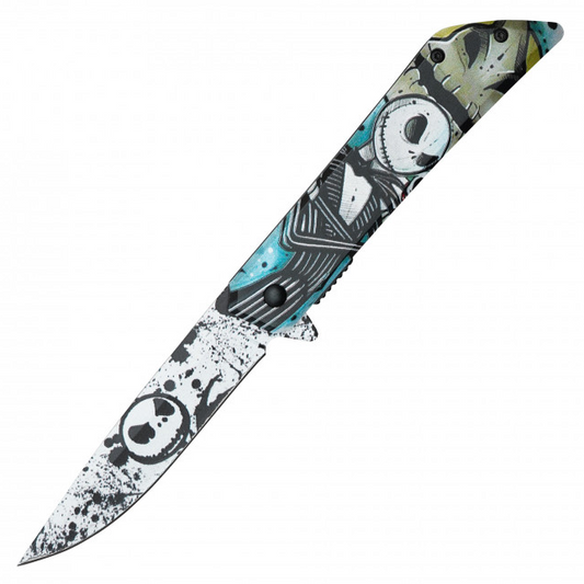 🎃 Nightmare King's Edge: 8" Assisted Open Pocket Knife