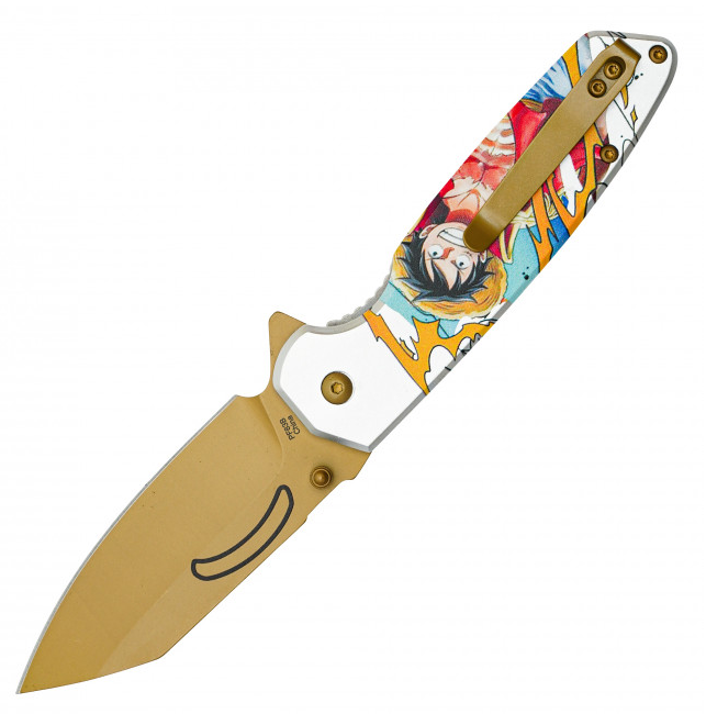 🏴‍☠️ Pirate King's Blade: 7.75" Assisted Open Anime Pocket Knife