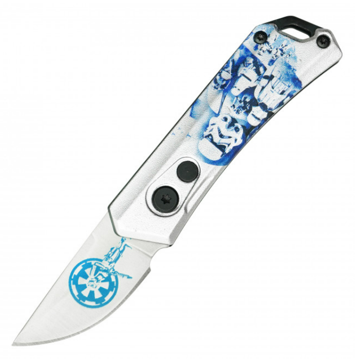 ❄️ Imperial Legion Edge: 5.25" Push Button Fandom Knife (Cali Legal!)