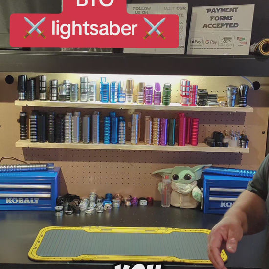 video demo of 702 sabers build your own lightsaber station